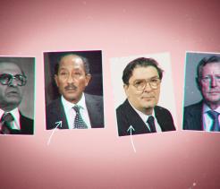 Menachem Begin, Anwar Sadat, John Hume, and David Trimble