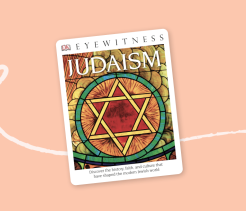 Cover of the book DK Eyewitness: Judaism, featuring a stained-glass Star of David.