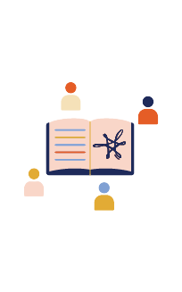 people with a book