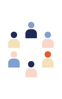 people in a circle